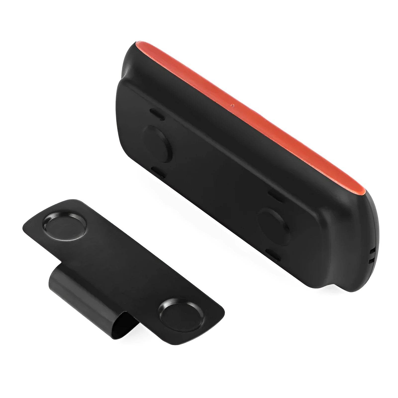 Orange plastic Bluetooth car hands-free phone speaker unit for sun visor installation