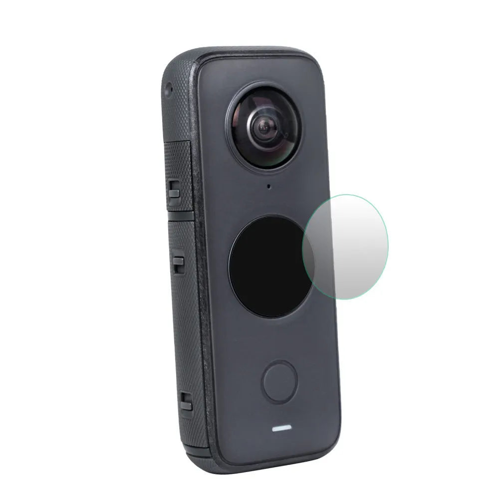Insta360 ONE X2 tempered glass screen protector black for camera lens protection