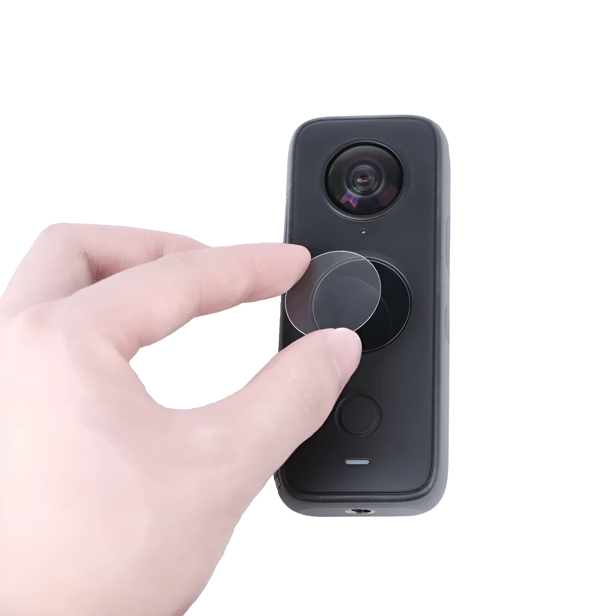 Insta360 ONE X2 tempered glass screen protector black for camera lens protection
