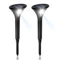 Solar induction ground plug light for outdoor garden installation with lamp pole and connecting tubes