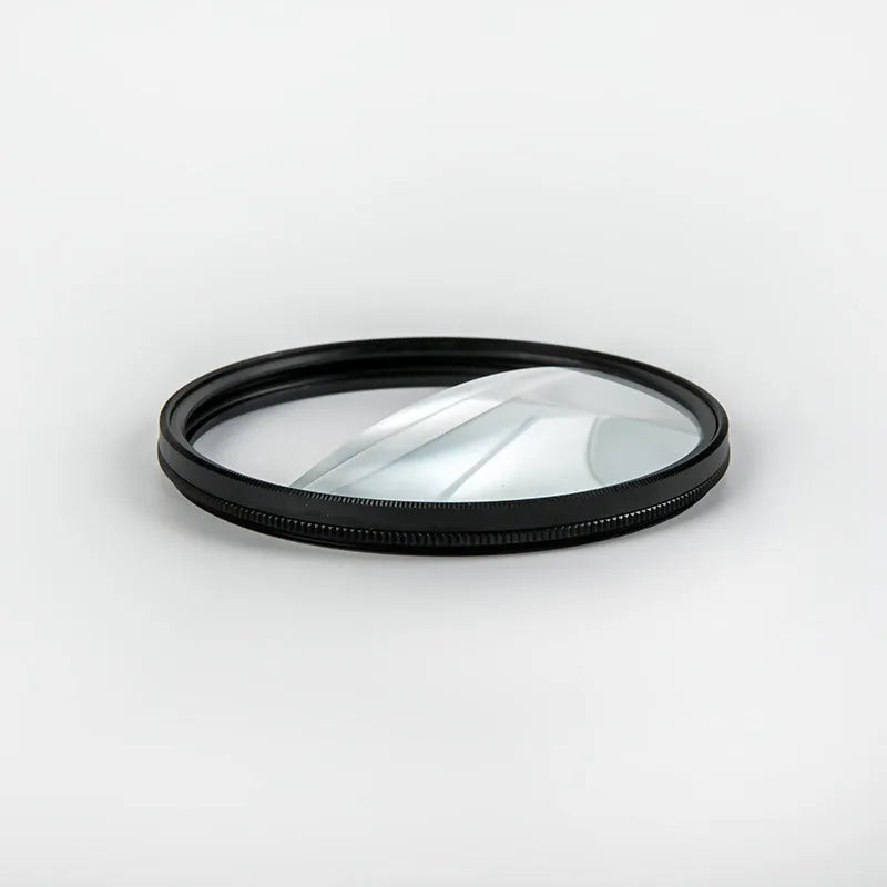 77mm split focus half moon mirror filter for DSLR cameras with cleaning cloth and storage bag