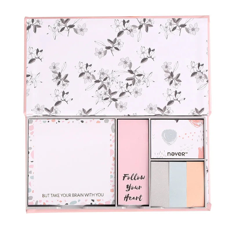 Purple Mermaid Series memo pads six sets with assorted styles and self-adhesive 100g paper