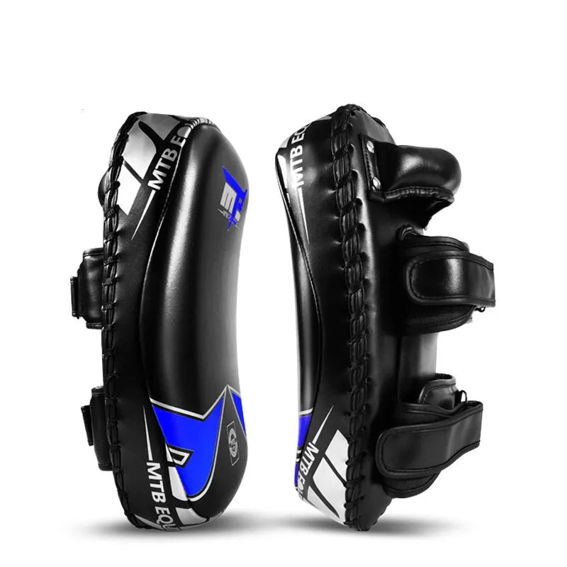 MTB black blue microfiber leather foot target for martial arts training weighing 1100g