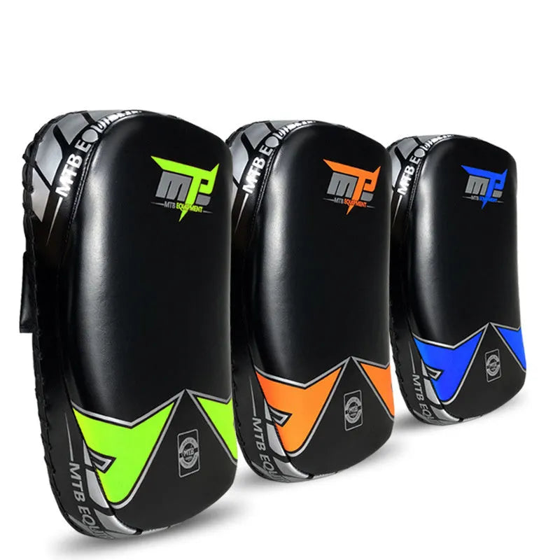 MTB black blue microfiber leather foot target for martial arts training weighing 1100g