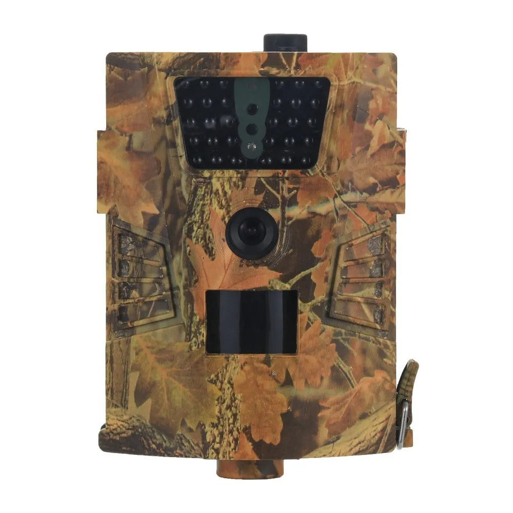 Orchard surveillance camera with night vision LEDs and compact rectangular housing
