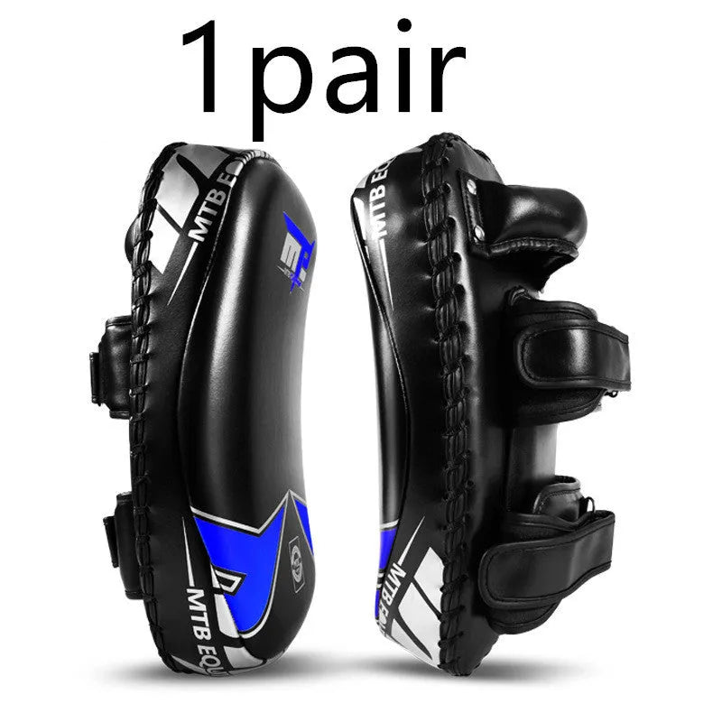MTB black blue microfiber leather foot target for martial arts training weighing 1100g