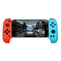 Cytec wireless Bluetooth telescopic game controller holding a smartphone in black and red blue colours.