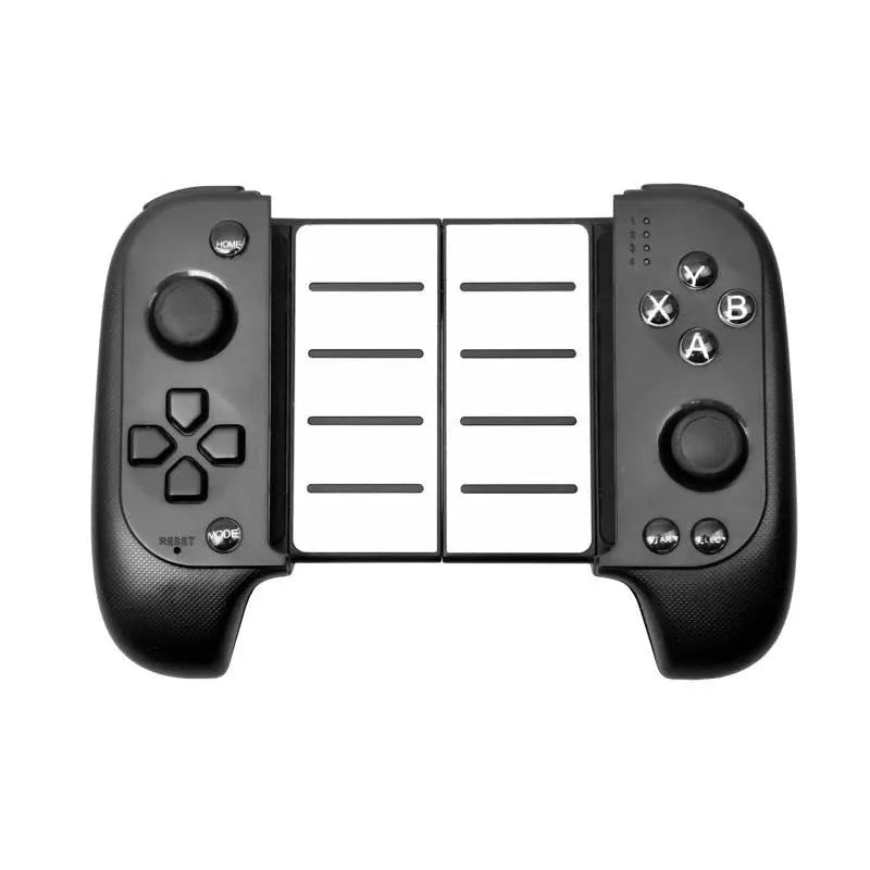 Cytec wireless Bluetooth telescopic game controller holding a smartphone in black and red blue colours.