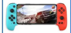 Cytec wireless Bluetooth telescopic game controller holding a smartphone in black and red blue colours.