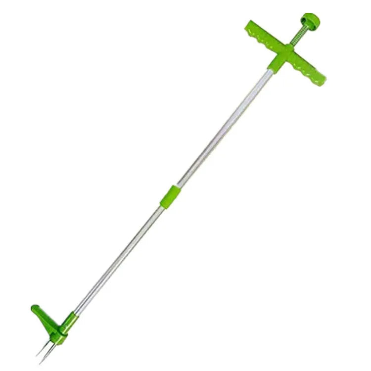 Aluminium tube manual weeding artifact with digging tool for garden weed removal measuring 50cm