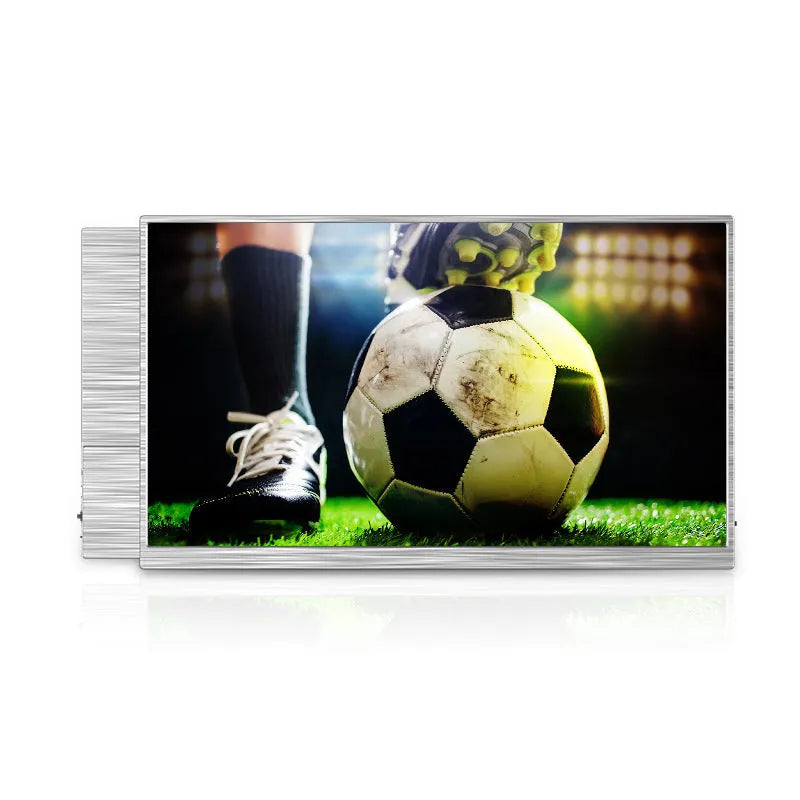 Zeuslap 15-inch ultra-thin portable monitor with IPS display showing gaming content