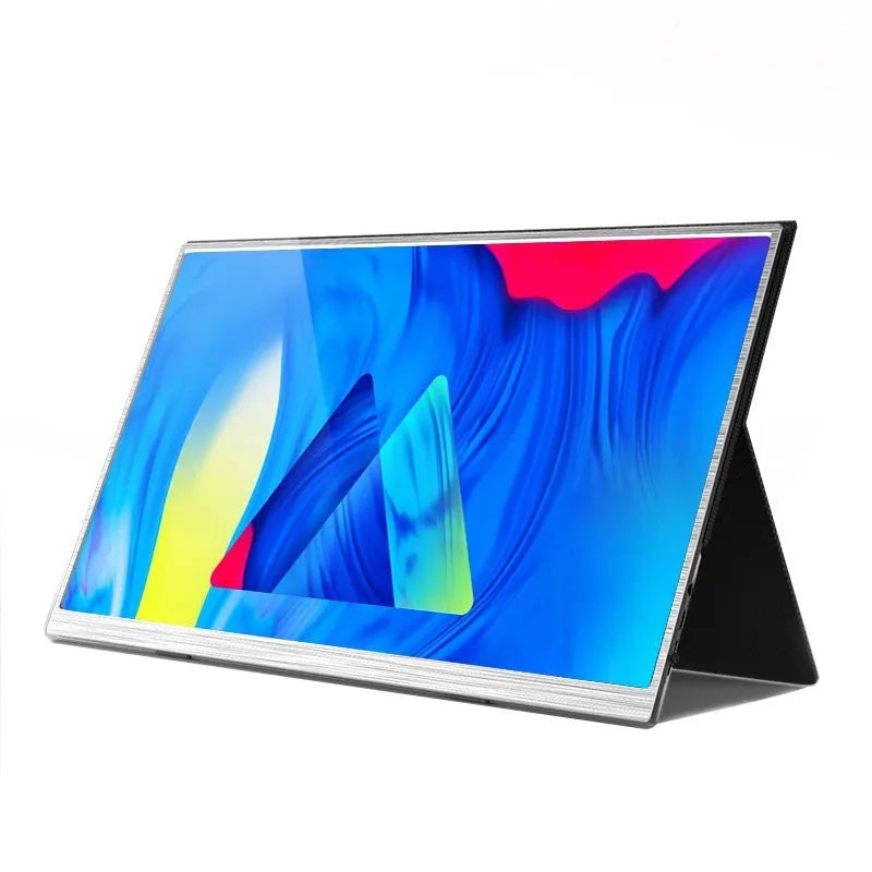 Zeuslap 15-inch ultra-thin portable monitor with IPS display showing gaming content