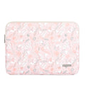 Pink waterproof notebook 11-inch protective cover with floral print and zipper