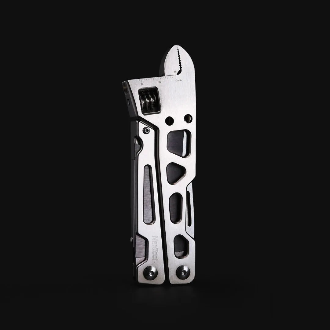 White stainless steel multi-function wrench knife needle nose pliers tool