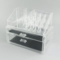 Clear foldable acrylic storage box organiser with 18 litre capacity