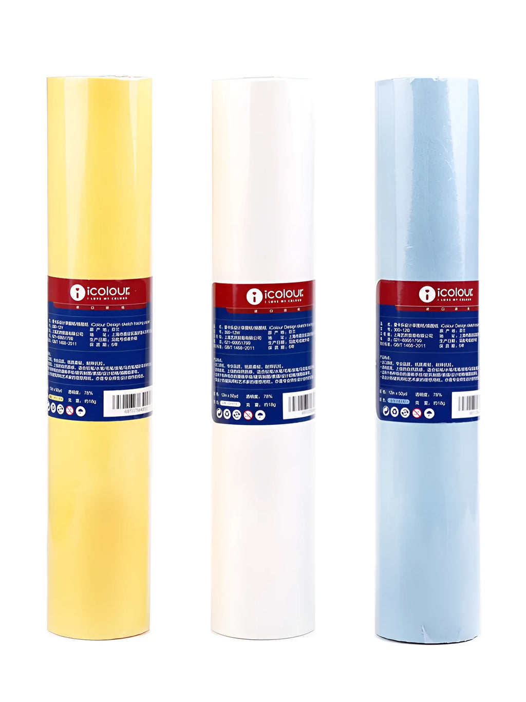 Aikale sketch scroll paper roll for drawing and tracing, shown in white and yellow colour options.