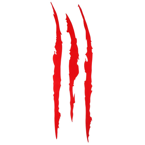 Car ghost claw sticker reflective decal 40x12cm in black, white, yellow, blue, red for hood or light eyebrow