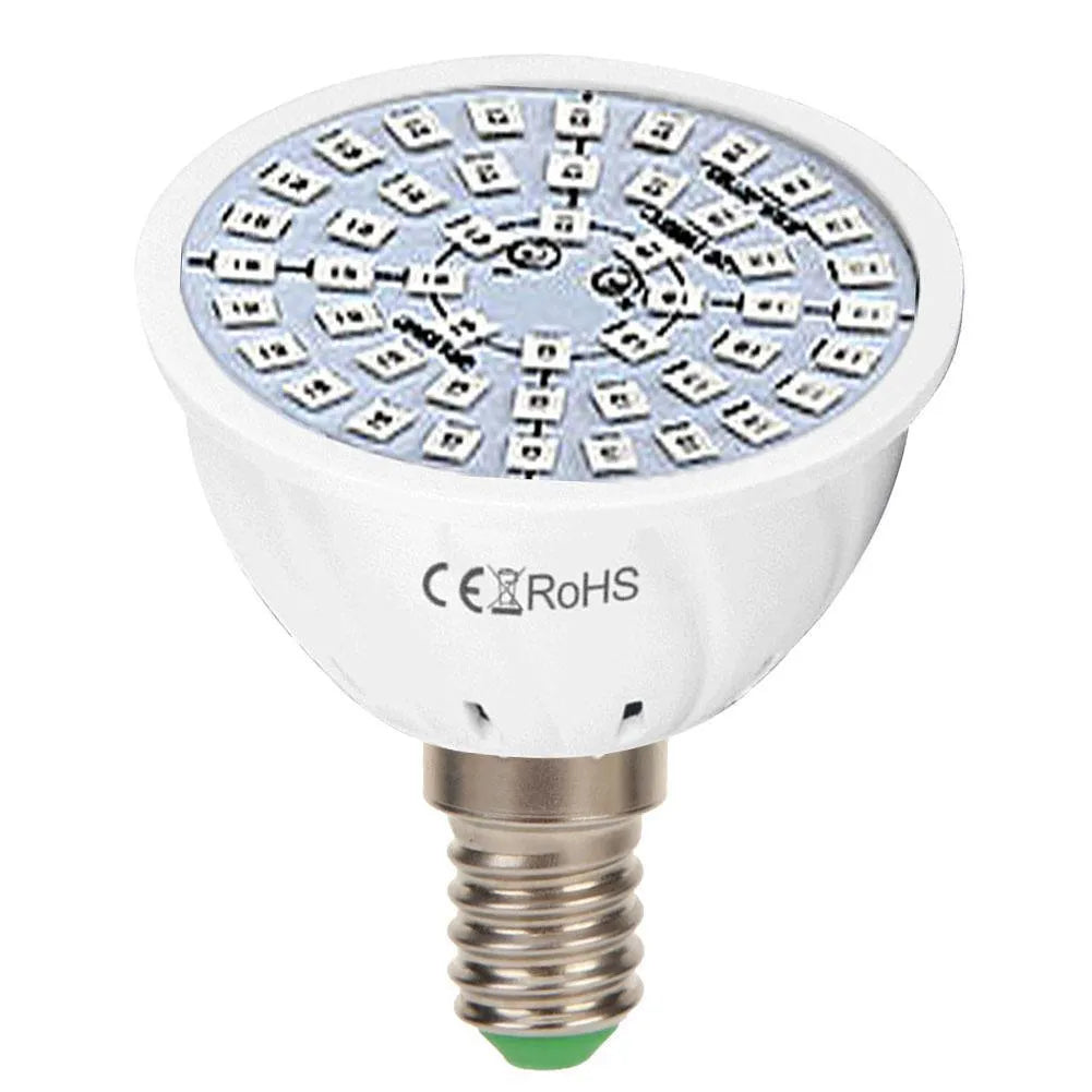White LED plant growth lamp with 80 beads for indoor potted plant cultivation