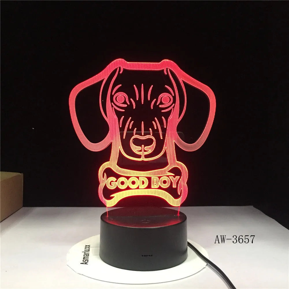 Pastoral style remote control LED table lamp with colourful gradient acrylic shade on a black ABS base.