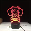 Pastoral style remote control LED table lamp with colourful gradient acrylic shade on a black ABS base.