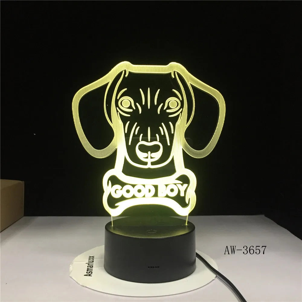 Pastoral style remote control LED table lamp with colourful gradient acrylic shade on a black ABS base.