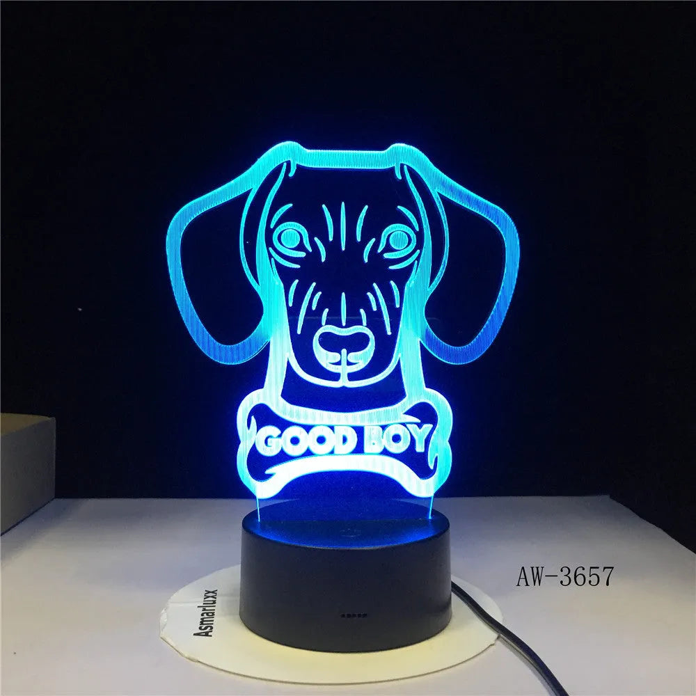Pastoral style remote control LED table lamp with colourful gradient acrylic shade on a black ABS base.