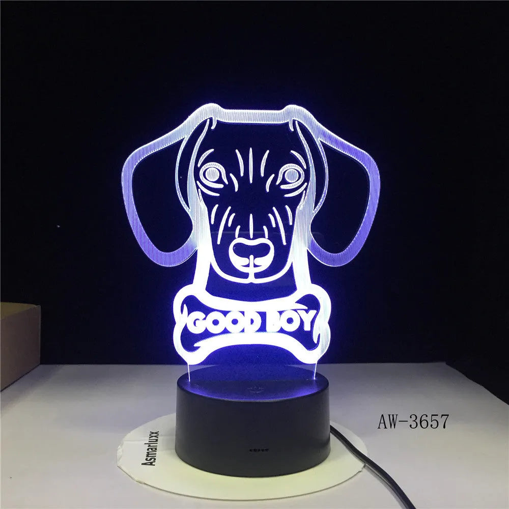 Pastoral style remote control LED table lamp with colourful gradient acrylic shade on a black ABS base.