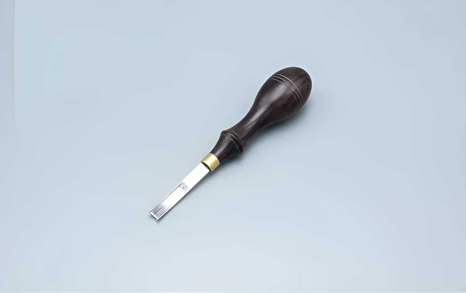 Wide shovel edge thinning knife leather hand tool for edge reduction