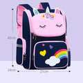 Children's polyester school backpack for primary students in blue, pink, purple or sapphire colour options