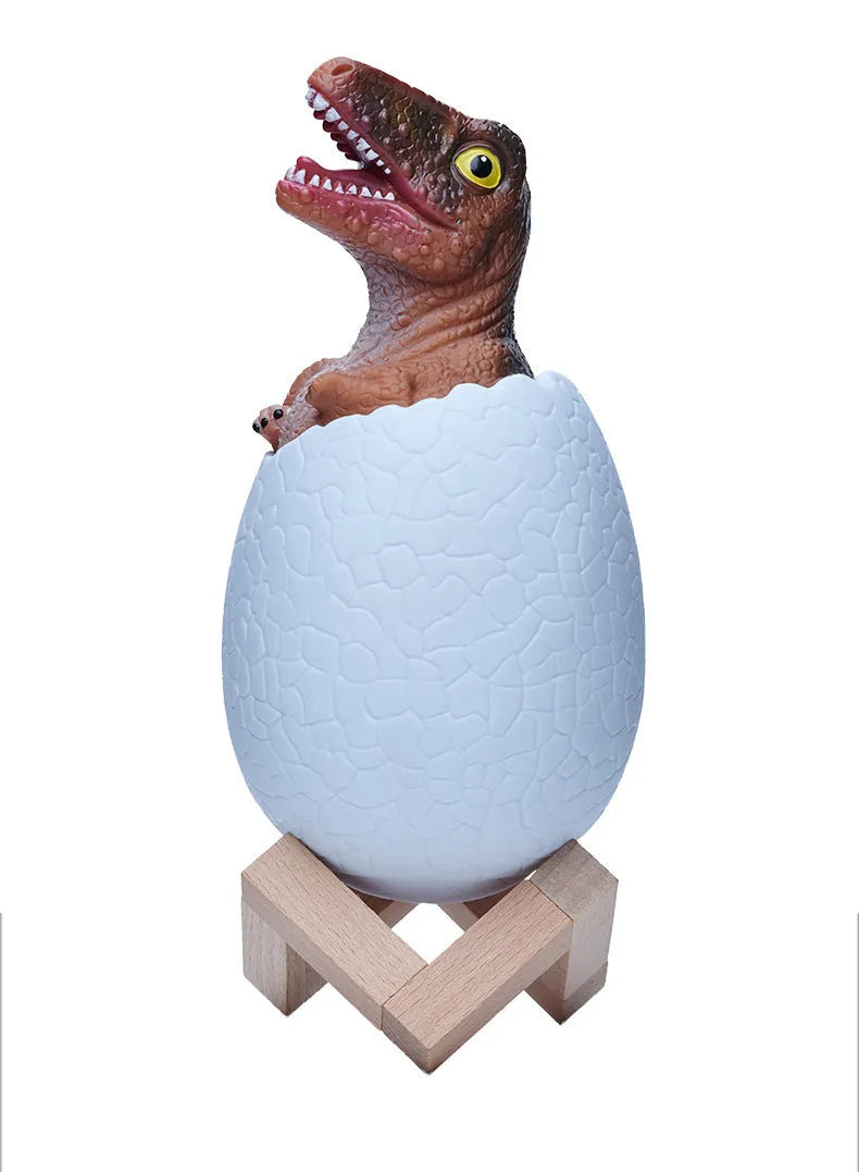Touch sensor dinosaur egg night light LED lamp with remote control in cool white