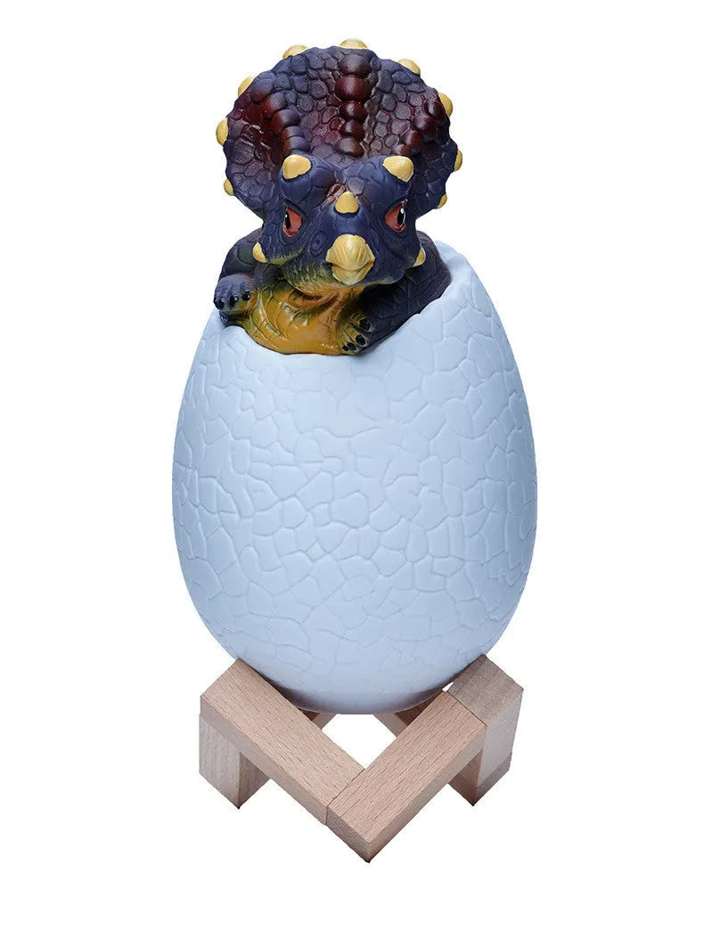 Touch sensor dinosaur egg night light LED lamp with remote control in cool white