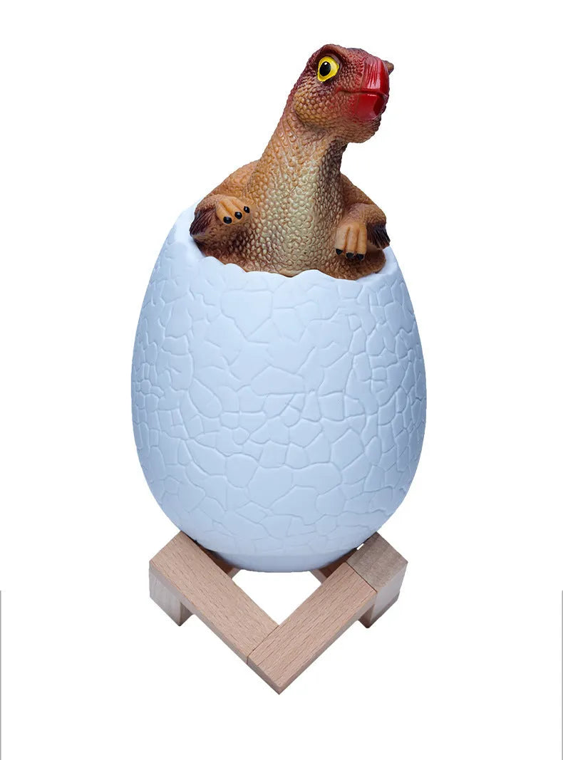 Touch sensor dinosaur egg night light LED lamp with remote control in cool white