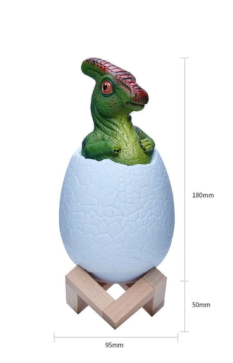 Touch sensor dinosaur egg night light LED lamp with remote control in cool white