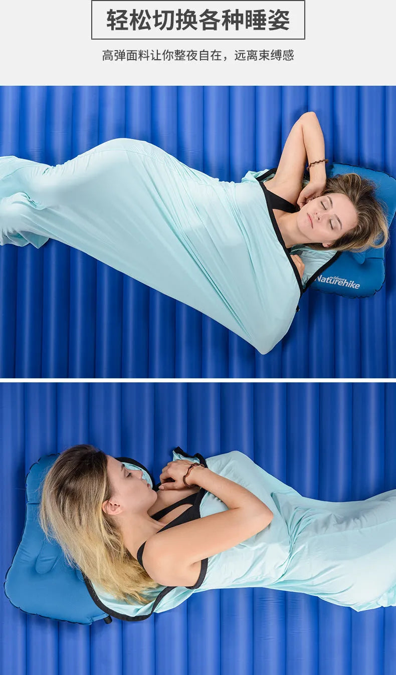 Naturehike high elastic sleeping bag in Colourful Orange, cotton filling, envelope design, for outdoor travel