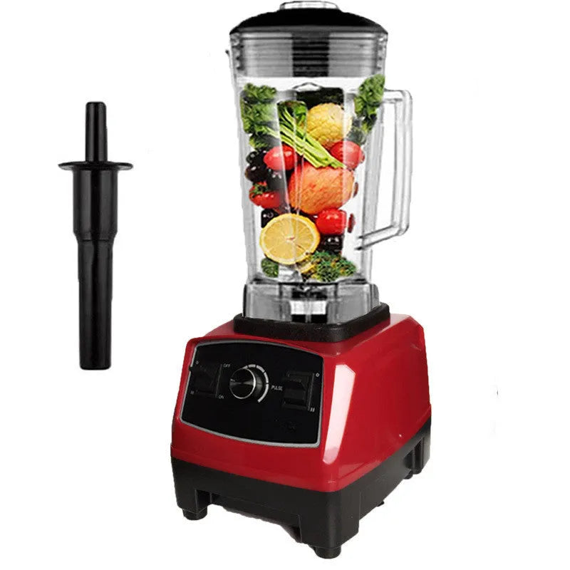 Black or red 2200W broken wall blender with 2-litre jug on a kitchen counter