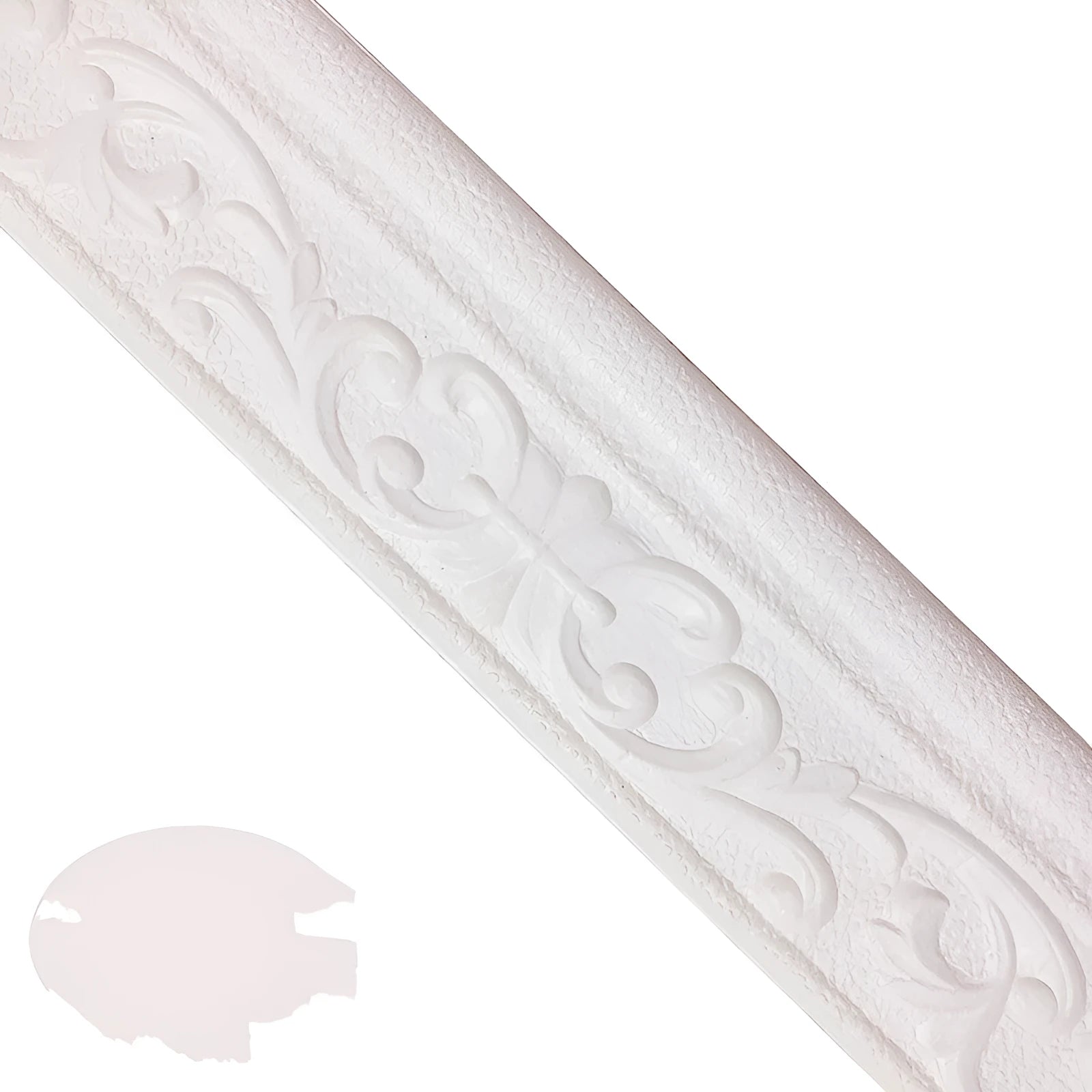 Self-adhesive decorative border skirting line with modern grid pattern for living room wall protection