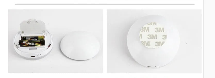 Wireless body sensing LED lights with rotation and fixed lighting modes for nighttime home use