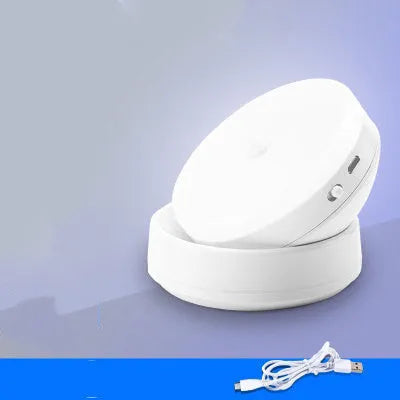 Wireless body sensing LED lights with rotation and fixed lighting modes for nighttime home use