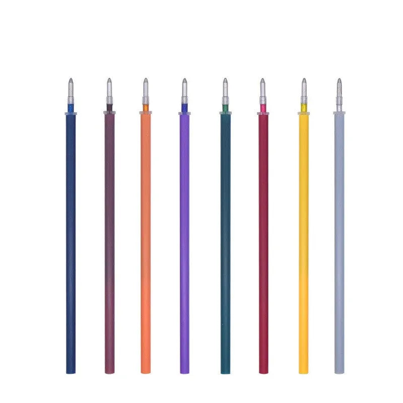 Shiny metal quicksand pen set with pearlescent gel ink for black and kraft paper art