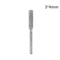 Cylindrical chainsaw chain emery grinding head with 3mm shank and 45mm length in 4mm 4.8mm 5.5mm outer diameter options