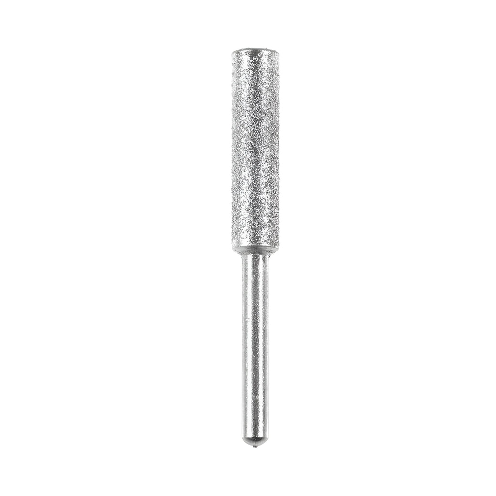 Cylindrical chainsaw chain emery grinding head with 3mm shank and 45mm length in 4mm 4.8mm 5.5mm outer diameter options