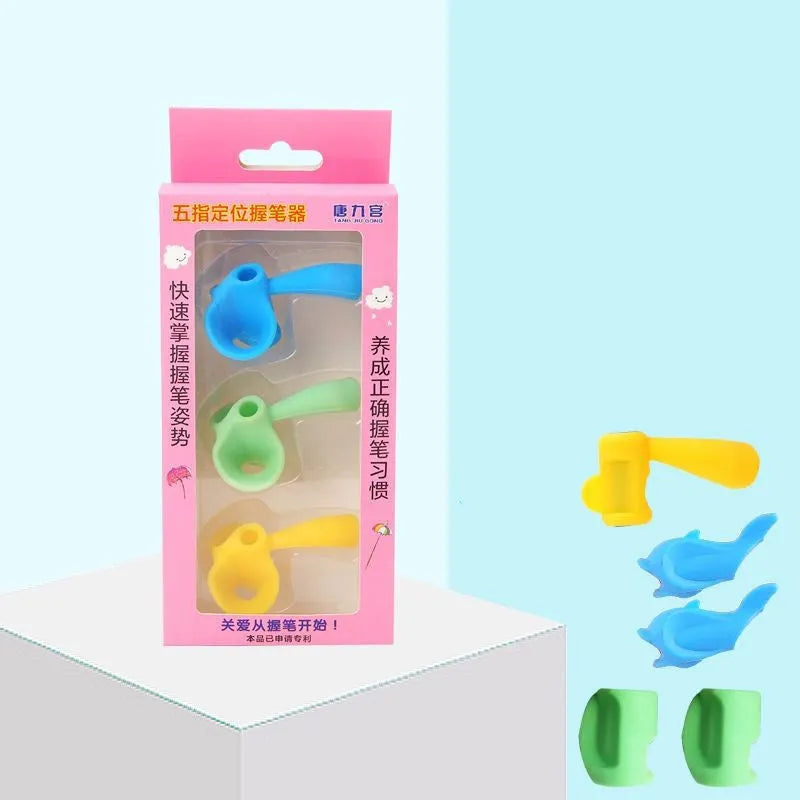 Children's writing corrector orthosis with pen holders for kindergarten learning