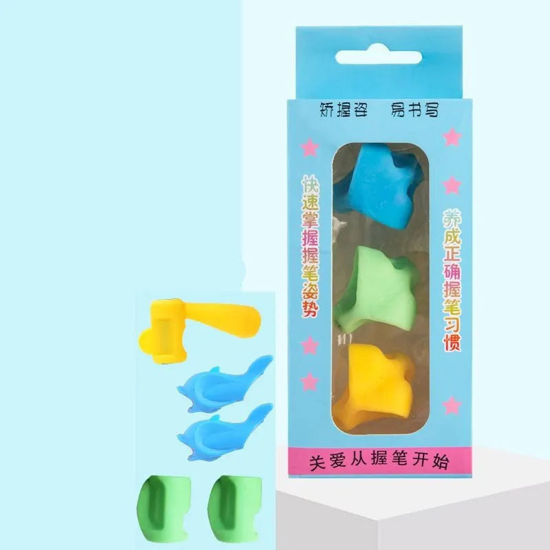Children's writing corrector orthosis with pen holders for kindergarten learning