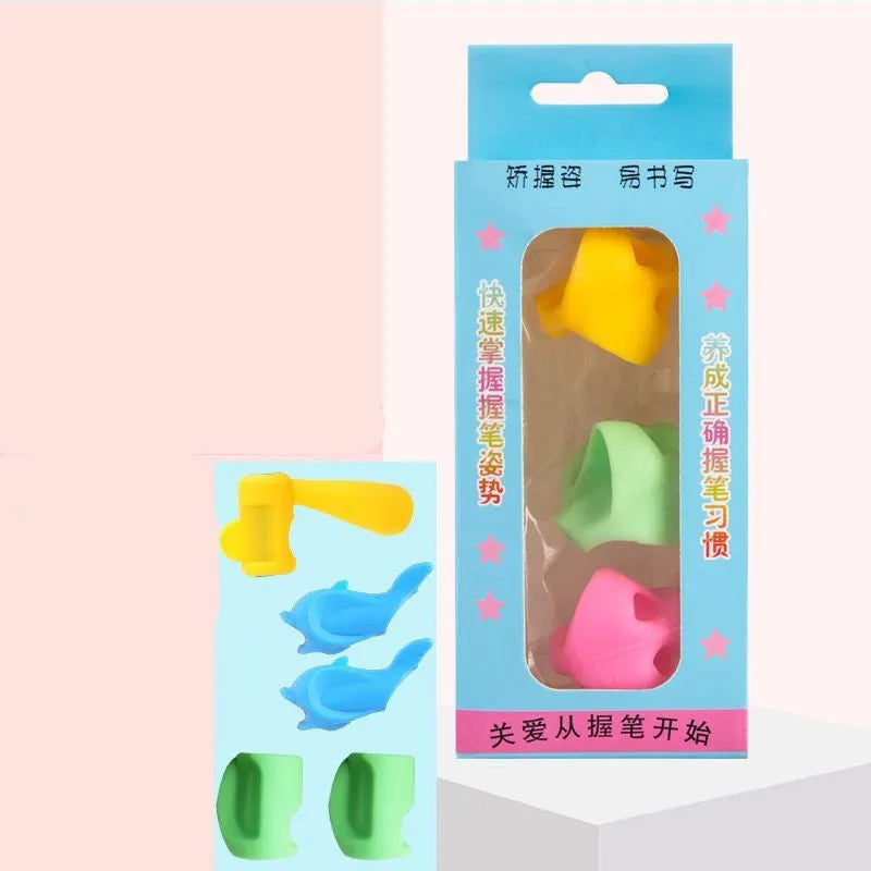 Children's writing corrector orthosis with pen holders for kindergarten learning