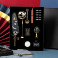 Calligraphy dip pen set with stainless steel nib and crane feather pen head in gift box