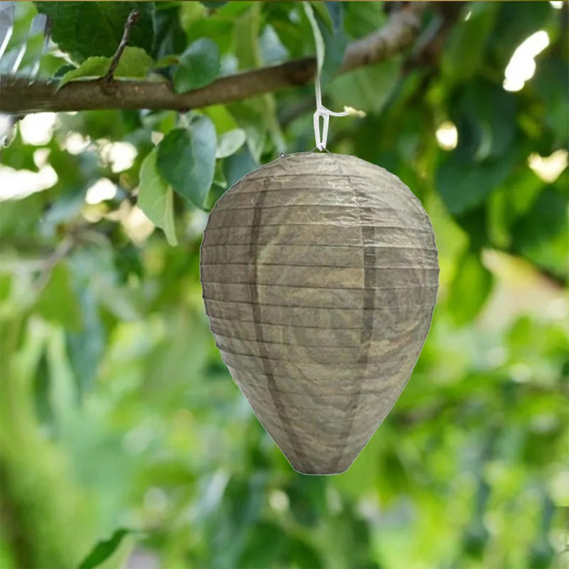 Paper honeycomb lantern with wire frame measuring 22x28 cm for event decoration