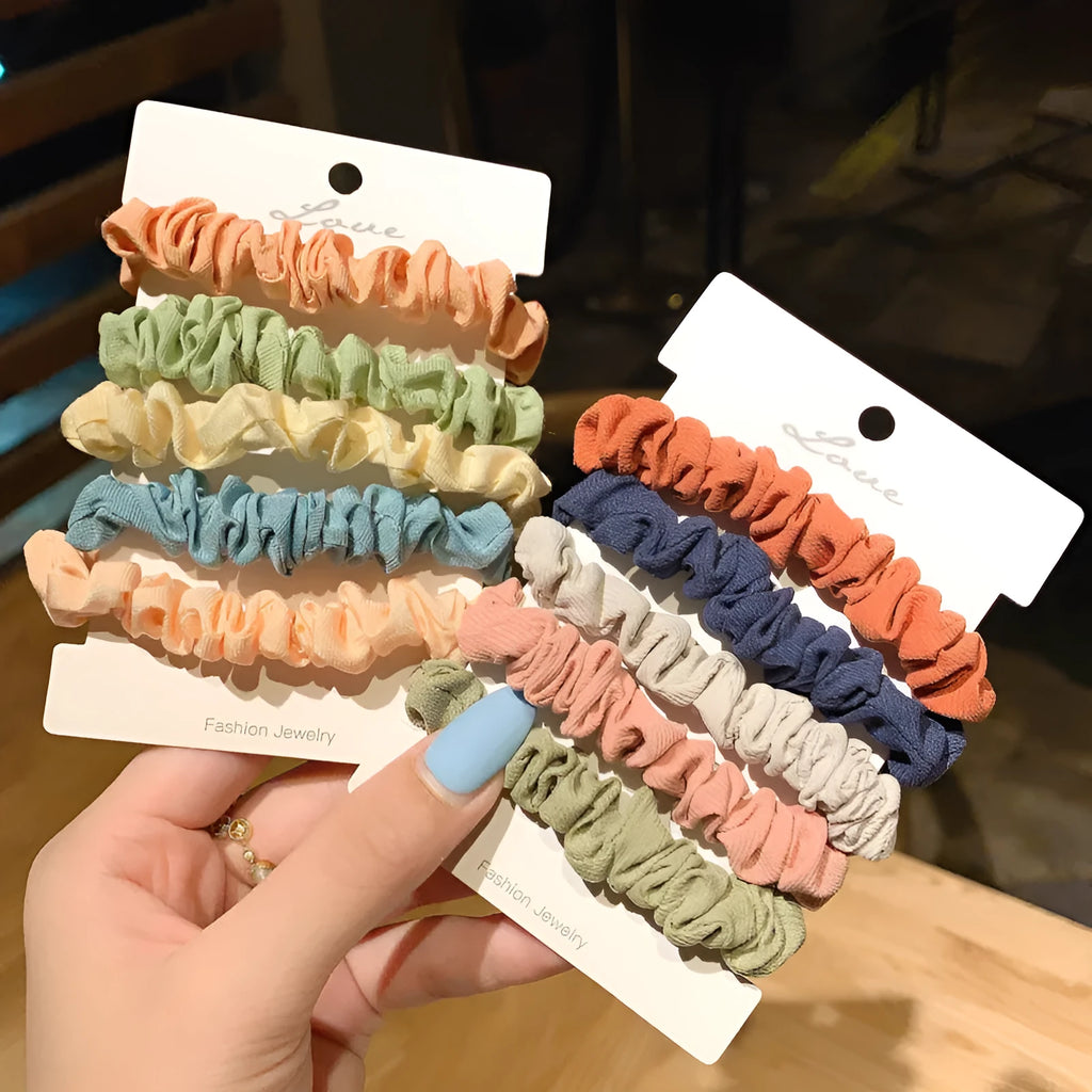 Children's 20-piece autumn colour hair ring set with head ropes and hair accessories