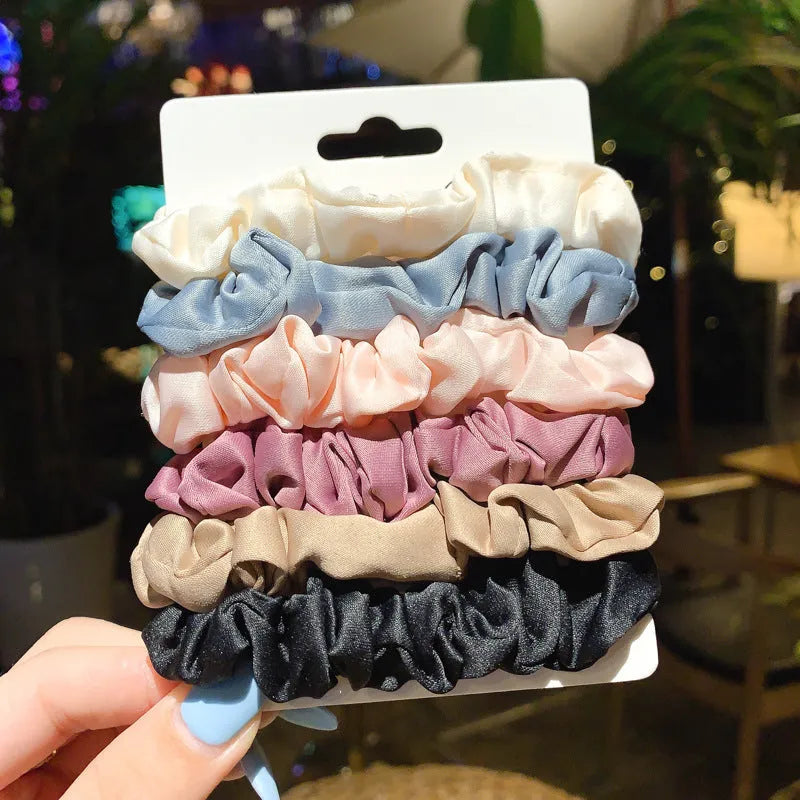 Children's 20-piece autumn colour hair ring set with head ropes and hair accessories