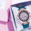 Women's diamond bezel watch with round 32mm dial available in nine colours including red, purple, green, blue, black, pink, light brown, grey, brown
