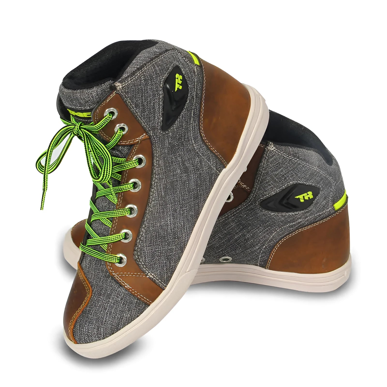 Men's black motorcycle short boots with casual styling and anti-fall design for summer riding